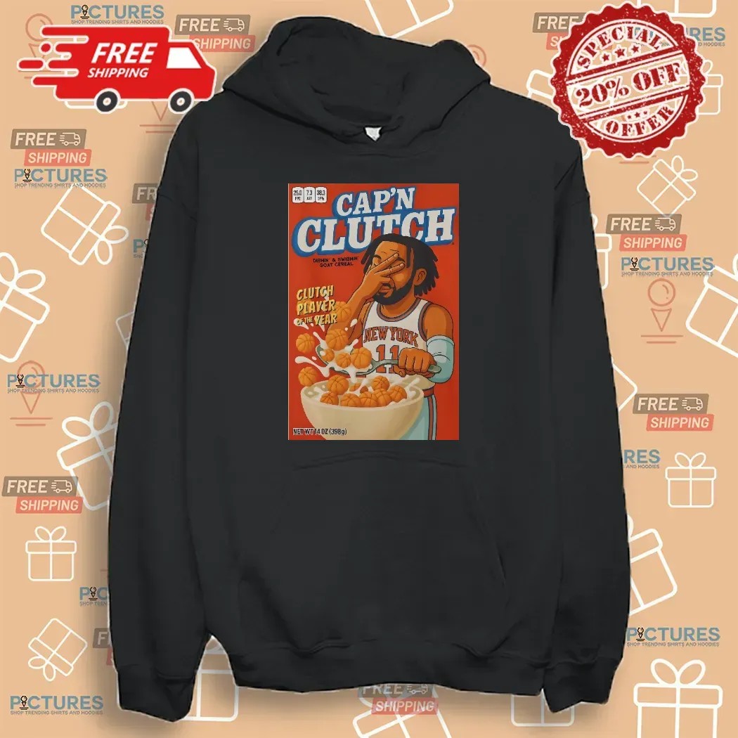 Jalen Brunson Knicks Captain Cap'n Clutch Player Of The Year T Shirt