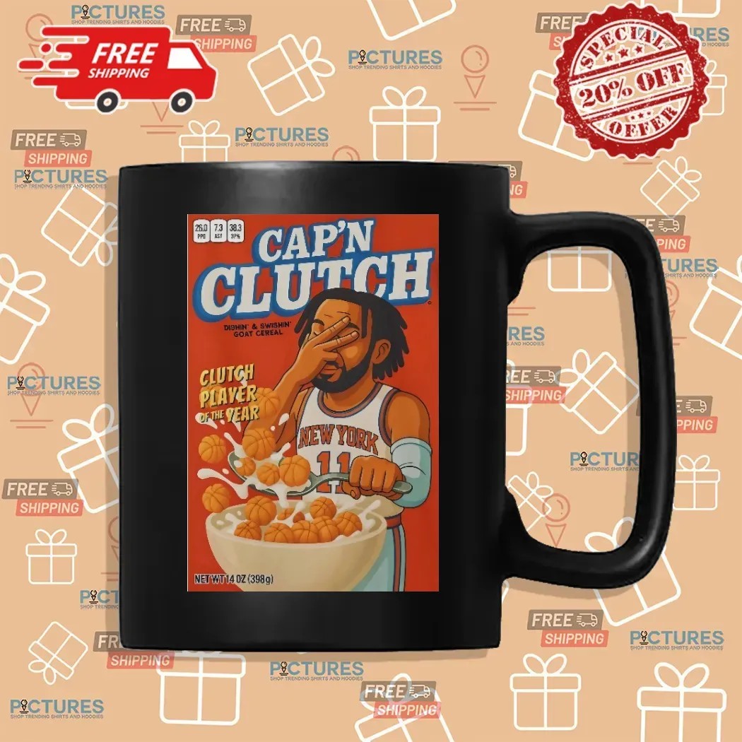 Jalen Brunson Knicks Captain Cap'n Clutch Player Of The Year T Shirt
