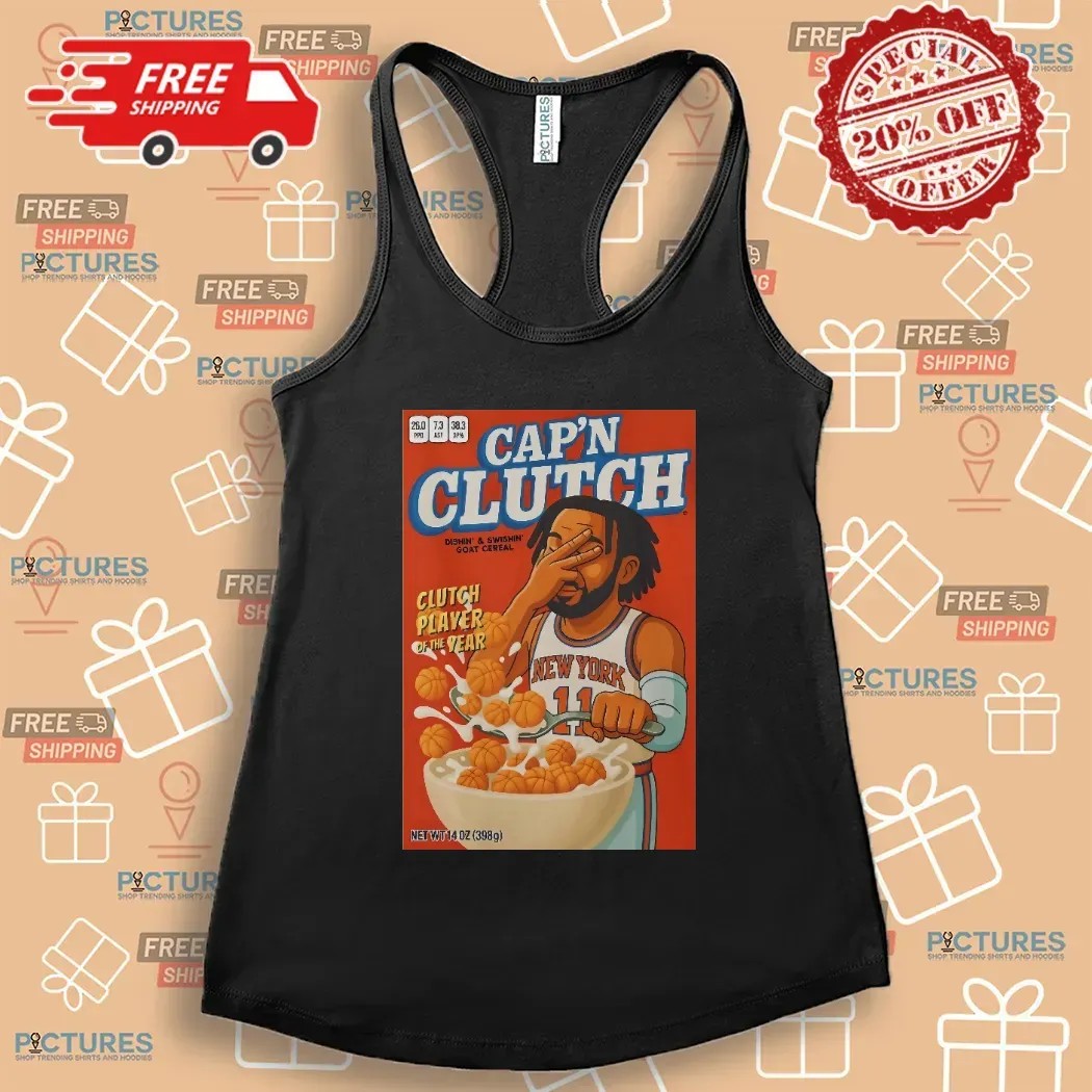 Jalen Brunson Knicks Captain Cap'n Clutch Player Of The Year T Shirt