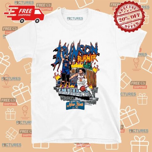 Jalen Brunson New York Basketball Burner Homage Retro Classic Graphic Bootleg T Shirt