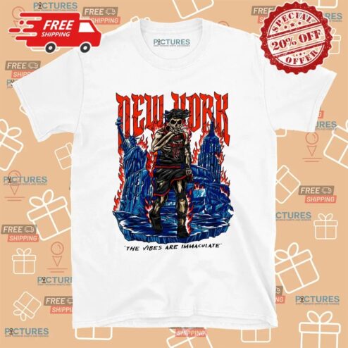 Jalen Brunson New York Basketball Skeleton The Vibes Are Immaculate T Shirt