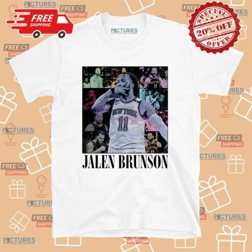 Jalen Brunson New York Basketball The Eras Vintage Bootleg 90s T Shirt
