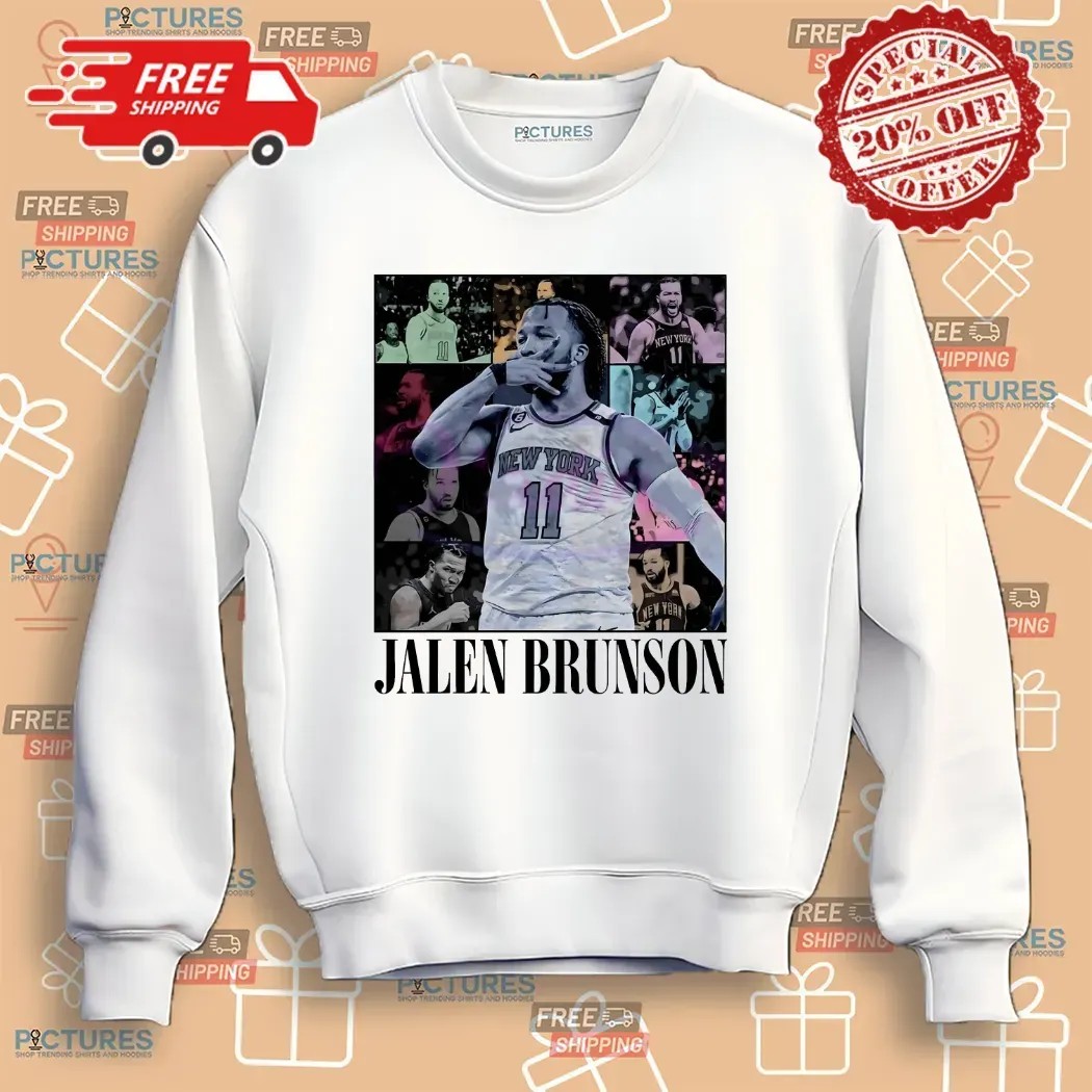 Jalen Brunson New York Basketball The Eras Vintage Bootleg 90s T Shirt