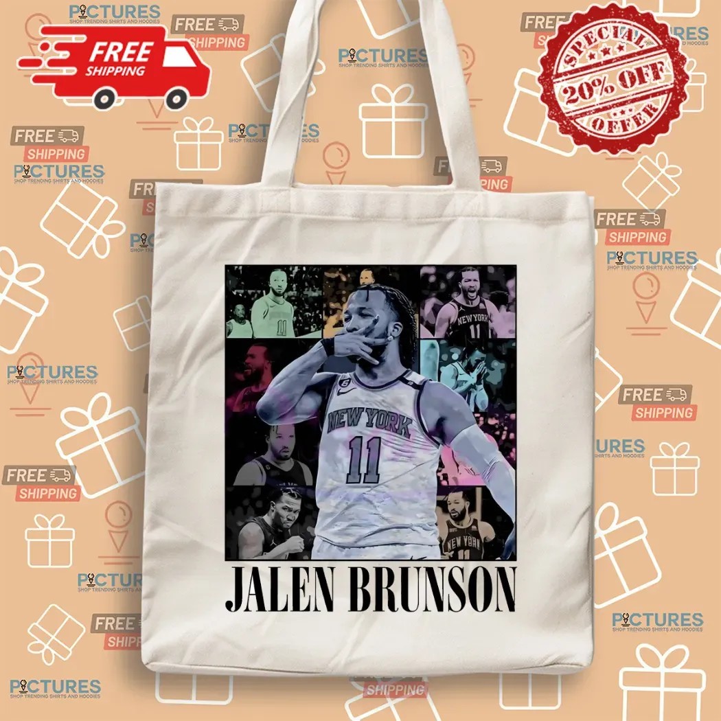 Jalen Brunson New York Basketball The Eras Vintage Bootleg 90s T Shirt