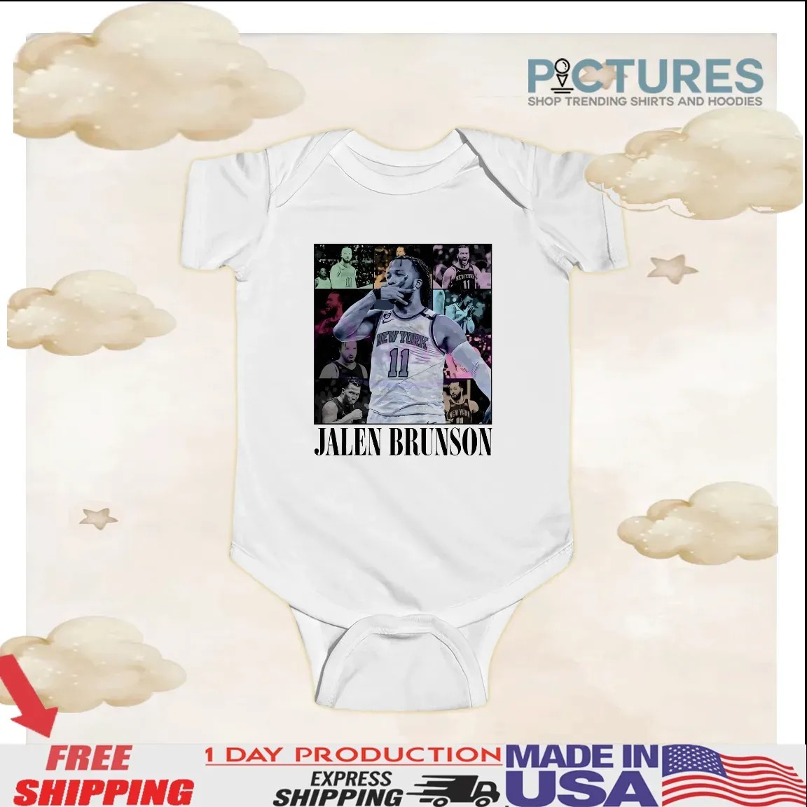 Jalen Brunson New York Basketball The Eras Vintage Bootleg 90s T Shirt