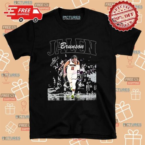 Jalen Brunson New York Knicks Basketball NBA Playoffs 2025 Vintage T Shirt
