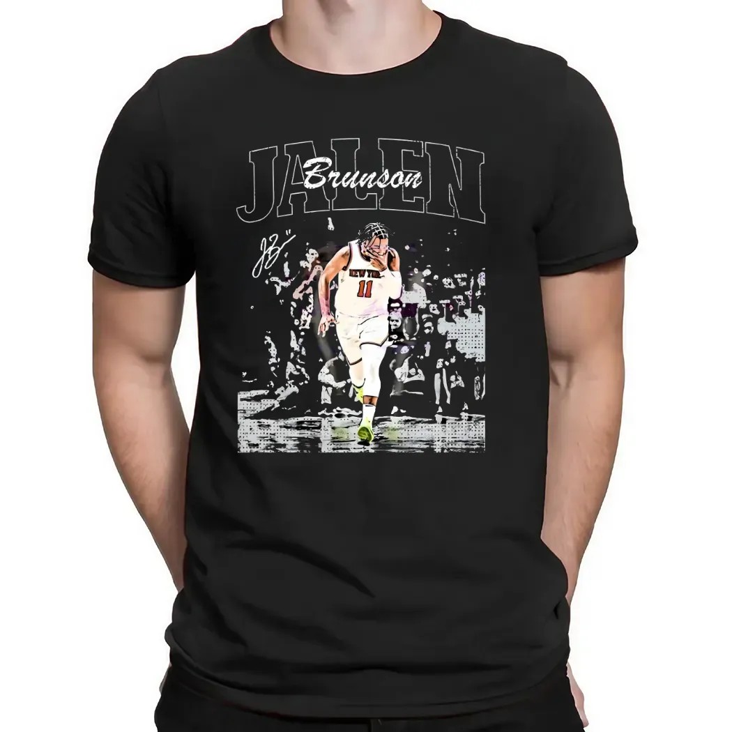 Jalen Brunson New York Knicks Basketball NBA Playoffs 2025 Vintage T Shirt