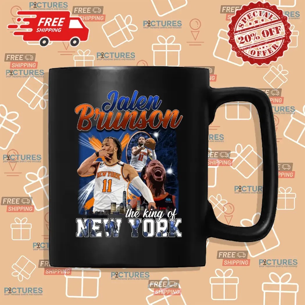 Jalen Brunson The King Of New York Knicks 2025 Basketball Champs Vintage Bootleg T Shirt