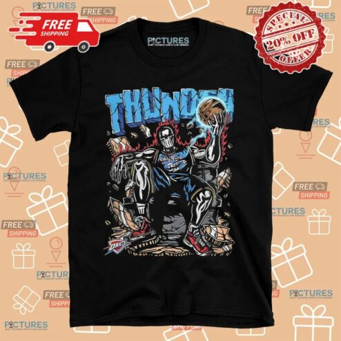 Jalen Williams Oklahoma City Thunder Throne Warren Lotas Skeleton Shirt