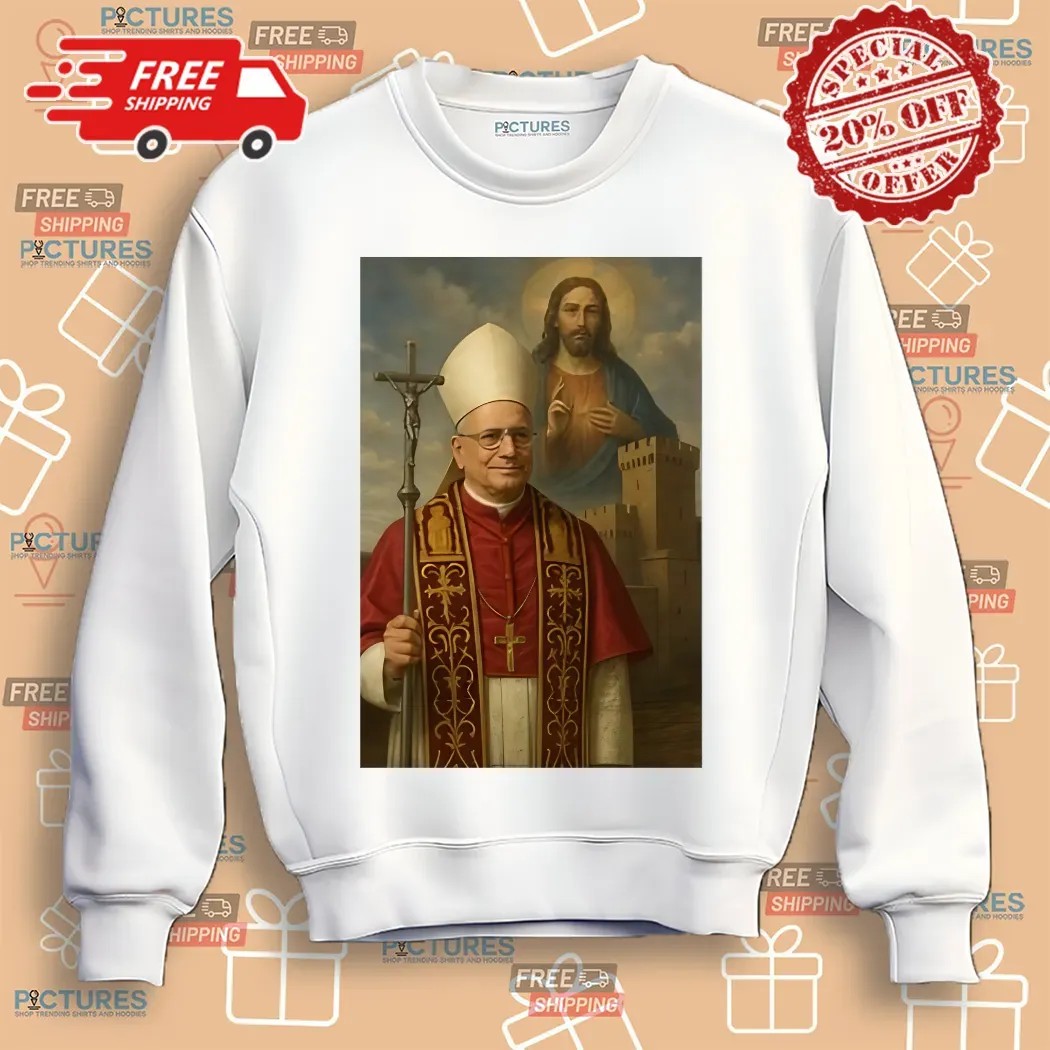 Jesus Christ New Pope Leo XIV AI Shirt