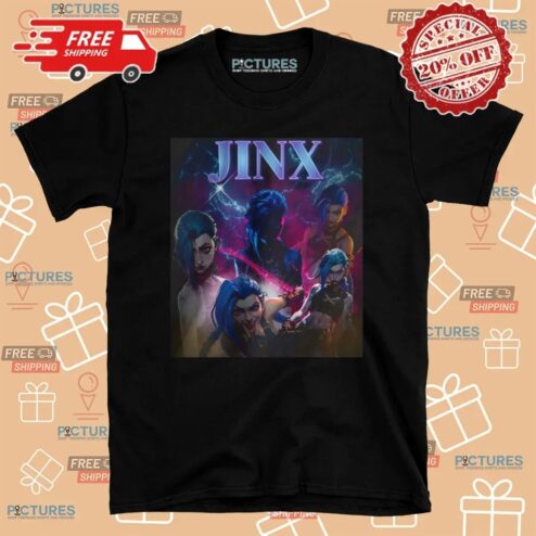 Jinx Arcane League of Legends Vintage Bootleg T Shirt