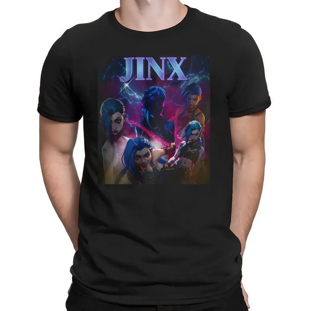 Jinx Arcane League of Legends Vintage Bootleg T Shirt Jinx Arcane League of Legends Vintage Bootleg T Shirt