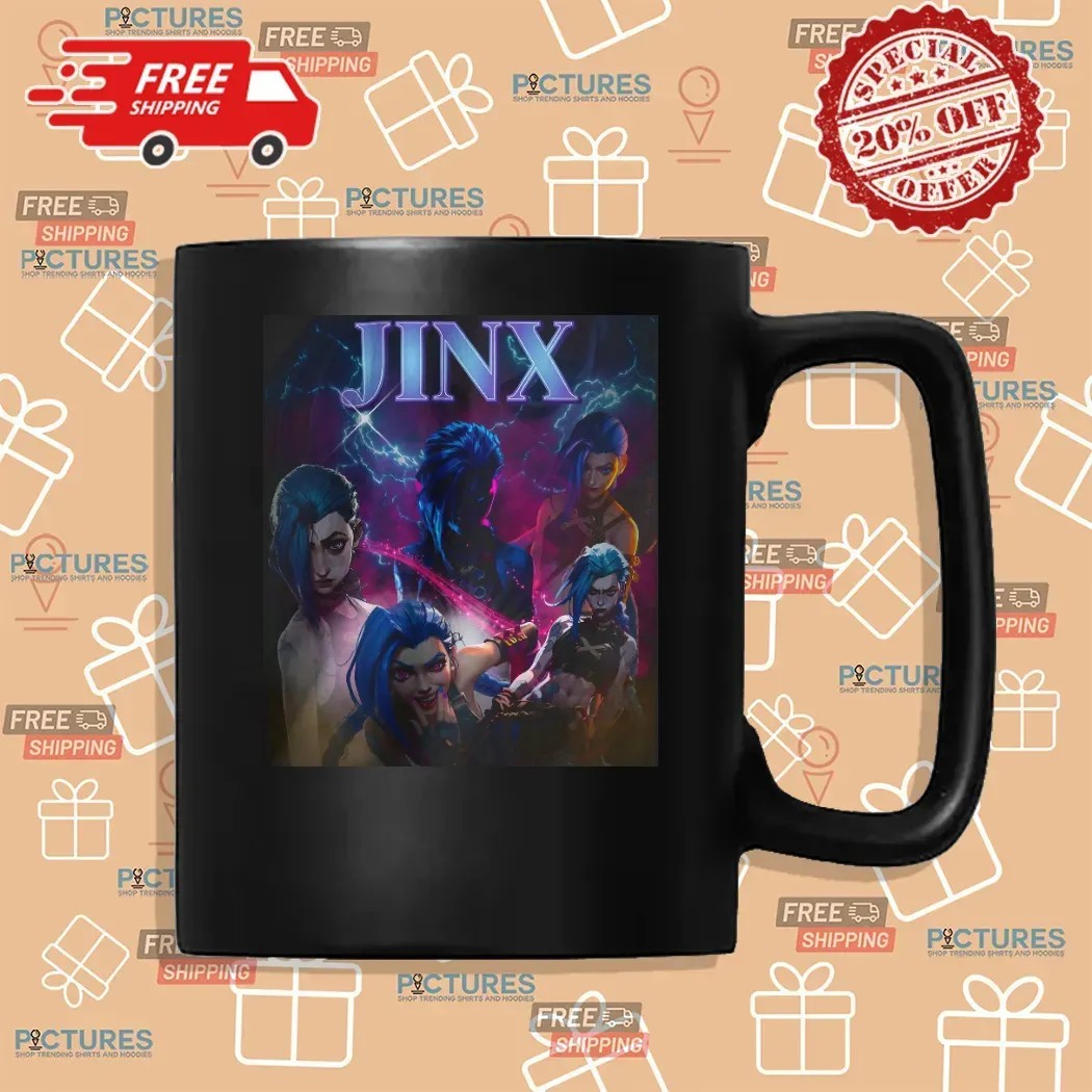 Jinx Arcane League of Legends Vintage Bootleg T Shirt Jinx Arcane League of Legends Vintage Bootleg T Shirt