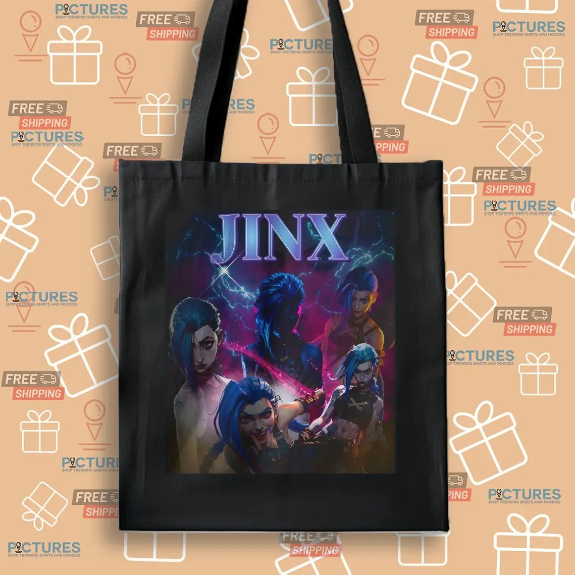 Jinx Arcane League of Legends Vintage Bootleg T Shirt Jinx Arcane League of Legends Vintage Bootleg T Shirt