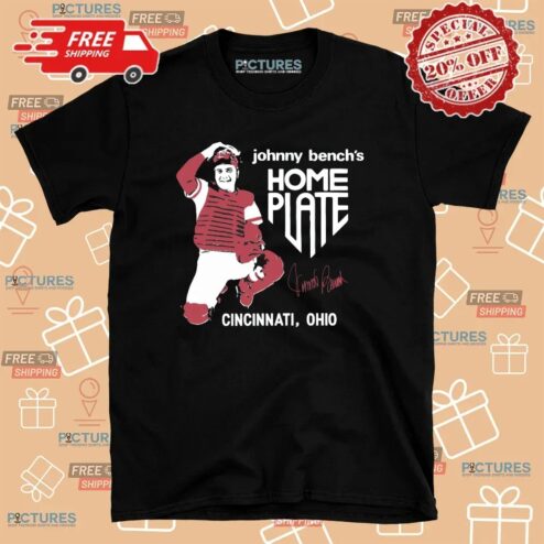 Johnny Bench's Home Plate Restaurant Signature T Shirt