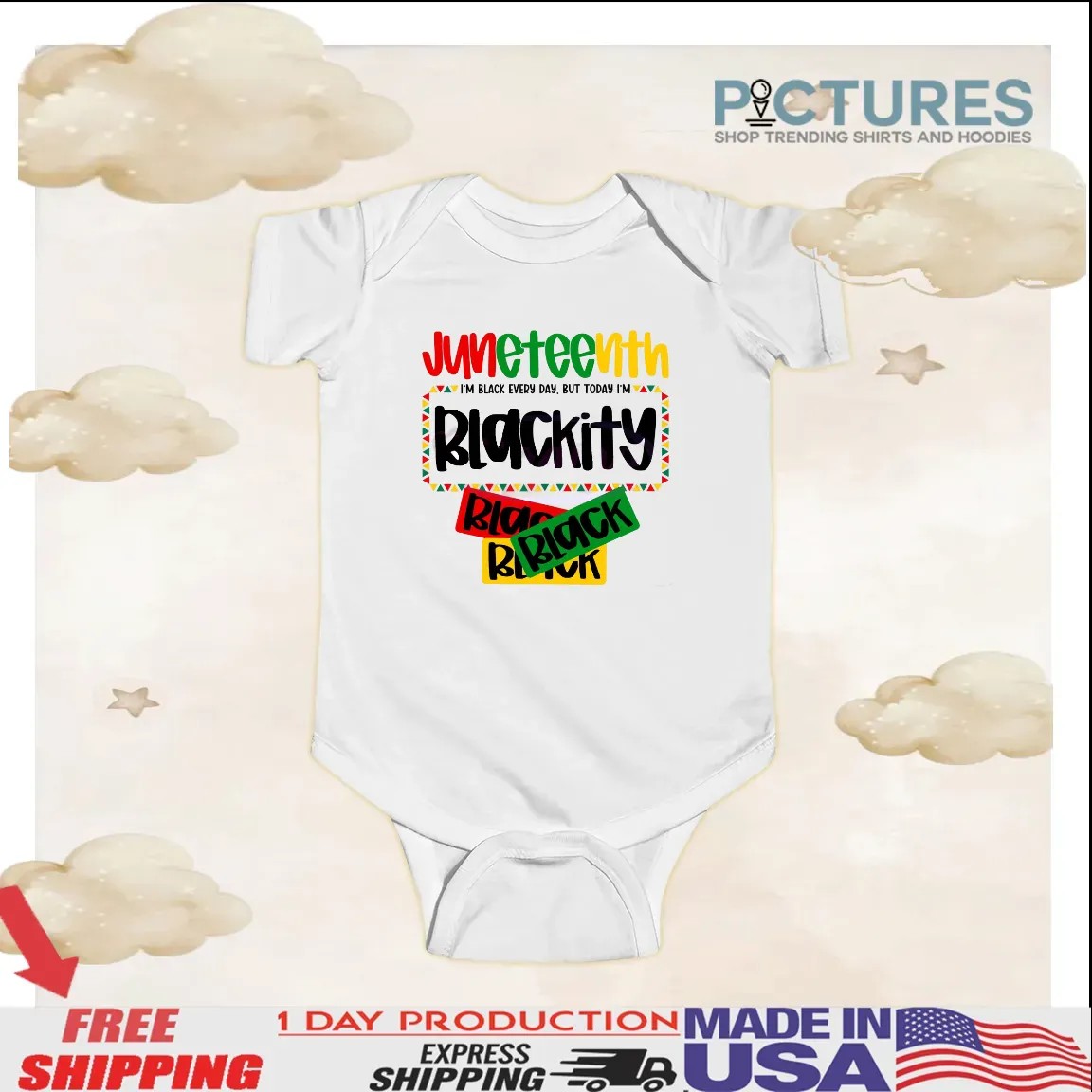 Juneteenth I'm Black every day but today i'm Blackity 1865 Black History T Shirt