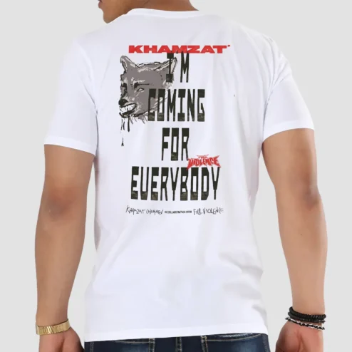 Khamzat Chimaev Wolf Scary Look I'm Coming For Everybody T Shirt