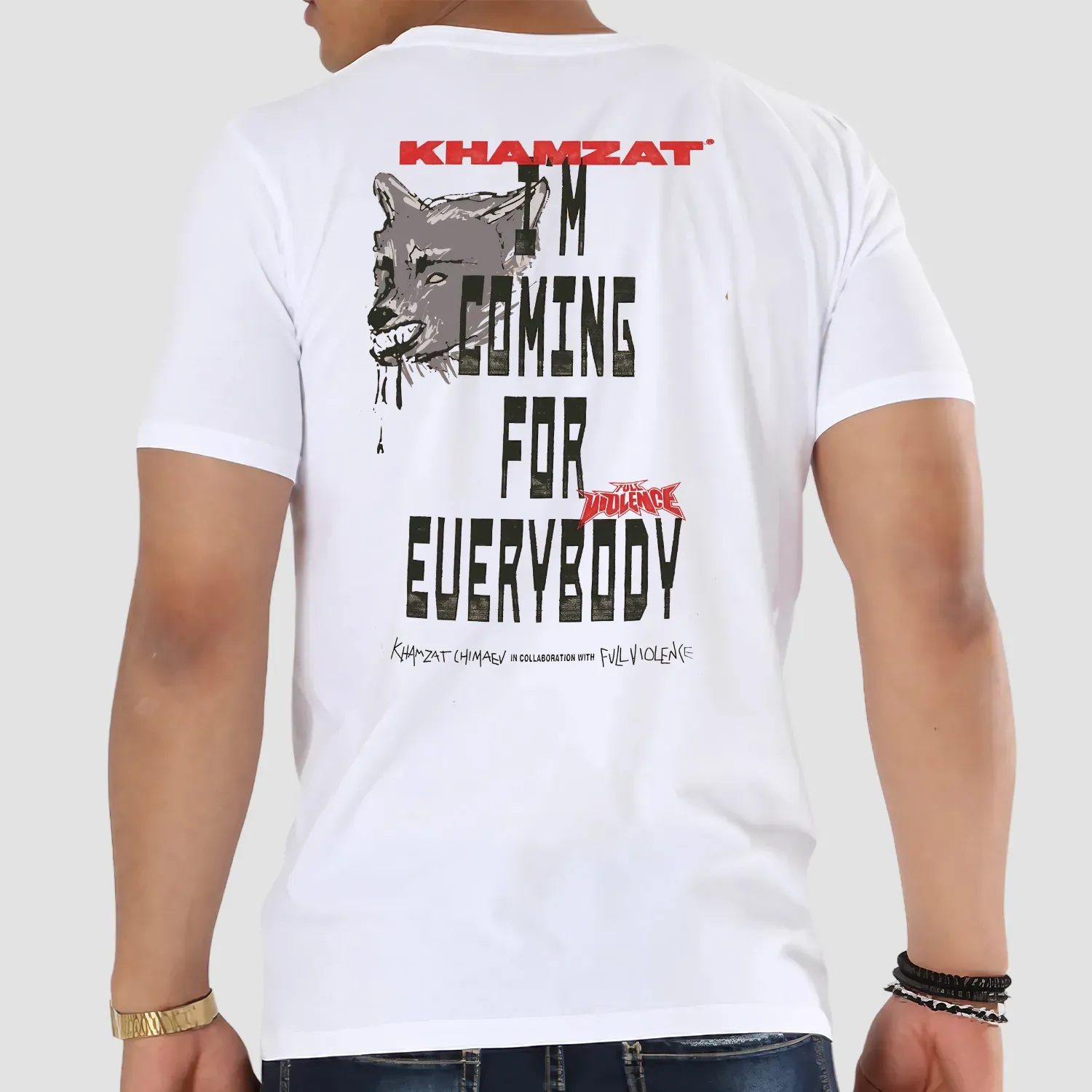 Khamzat Chimaev Wolf Scary Look I'm Coming For Everybody T Shirt