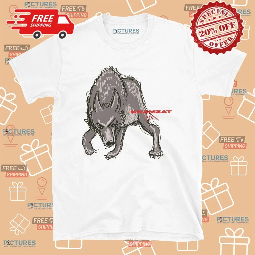 Khamzat Chimaev Wolf Scary Look I'm Coming For Everybody T Shirt
