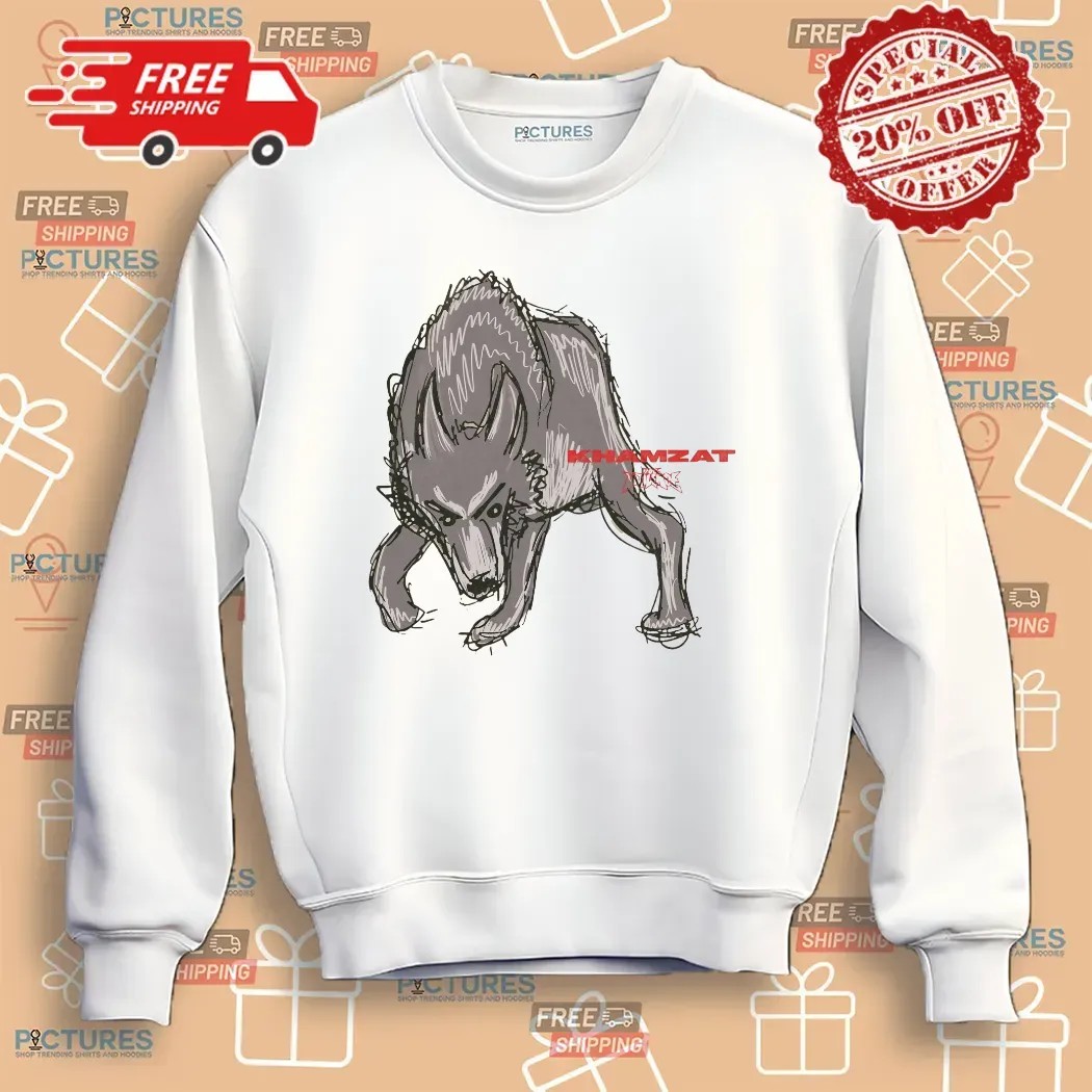 Khamzat Chimaev Wolf Scary Look I'm Coming For Everybody T Shirt