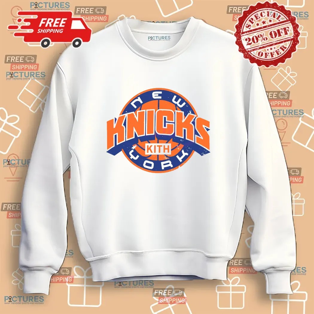 Kith For The New York Knicks NBA Playoffs 2025 Logo T Shirt