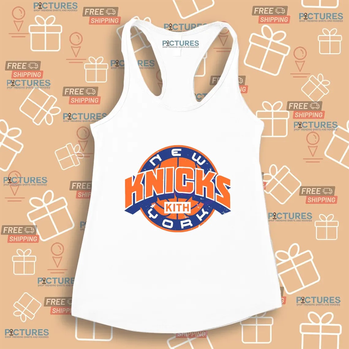 Kith For The New York Knicks NBA Playoffs 2025 Logo T Shirt