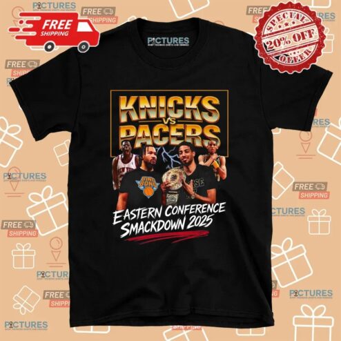 Knicks Vs Pacers Eastern Conference Smackdown 2025 Vintage Bootleg T Shirt