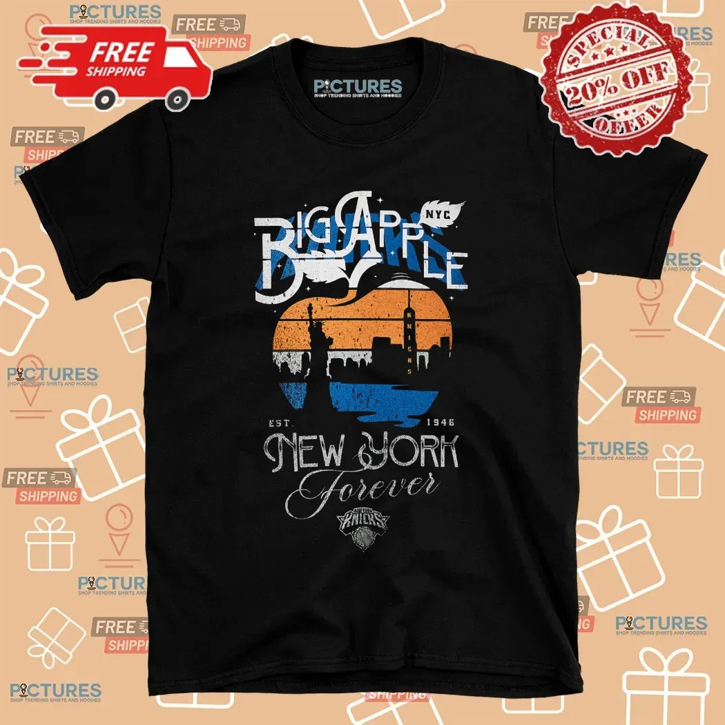 Knicks York Knicks Big Apple Est. 1946 Band T Shirt