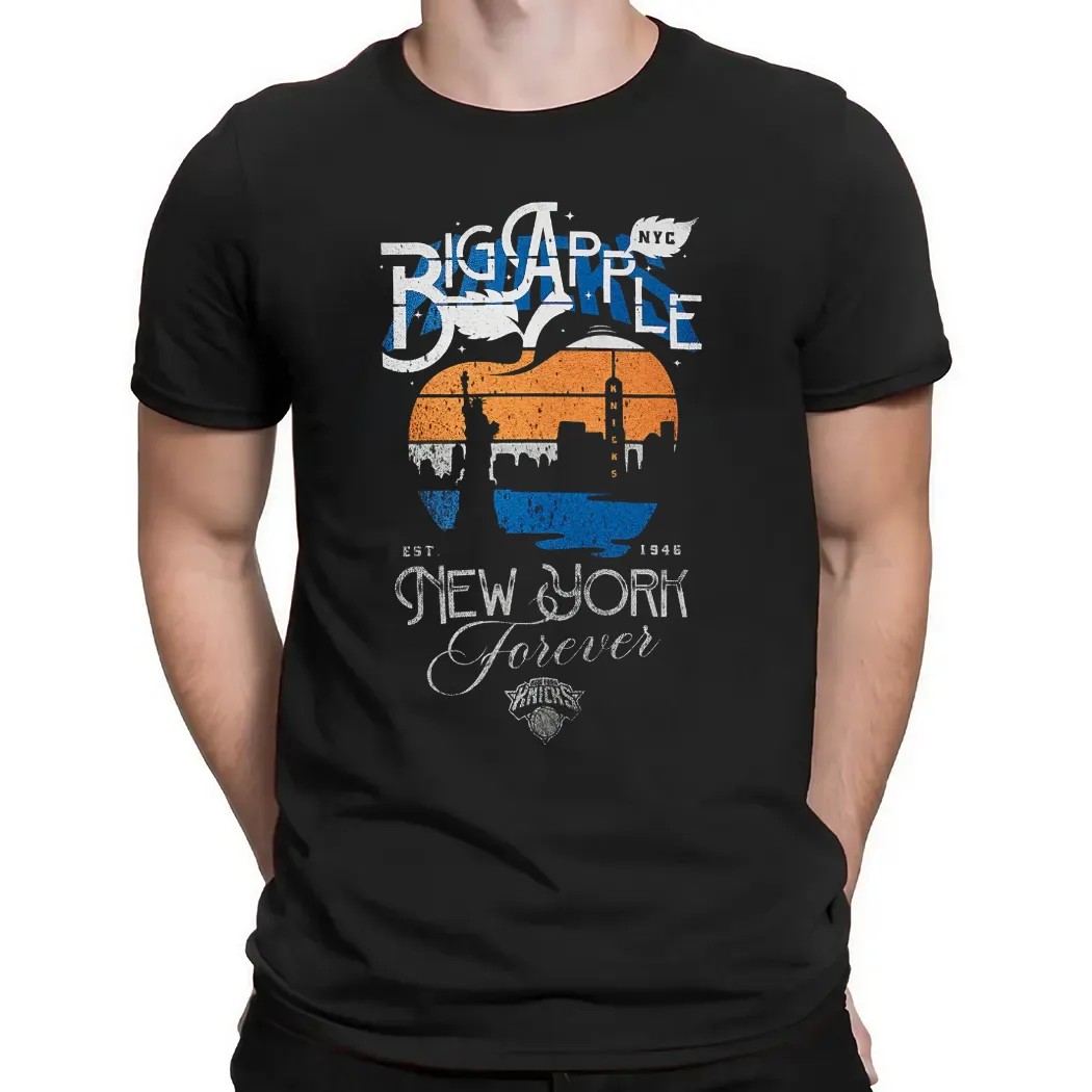 Knicks York Knicks Big Apple Est. 1946 Band T Shirt