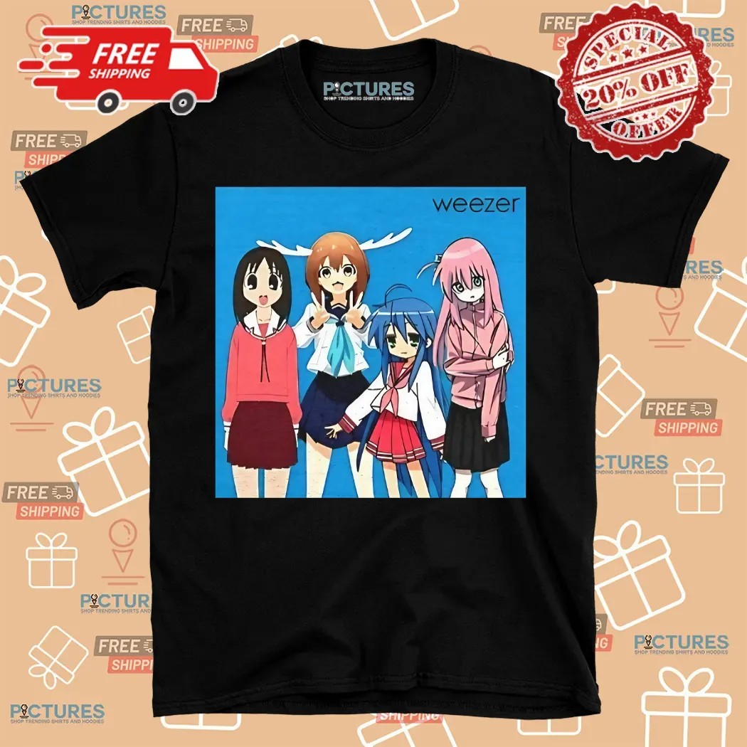Konata Izumi Kon New Girls Band Anime Weezer Shirt