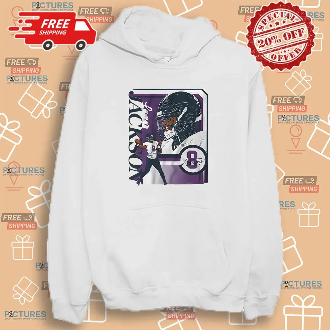 Lamar Jackson 8 Baltimore Ravens Football Collage Frame Signature Shirt