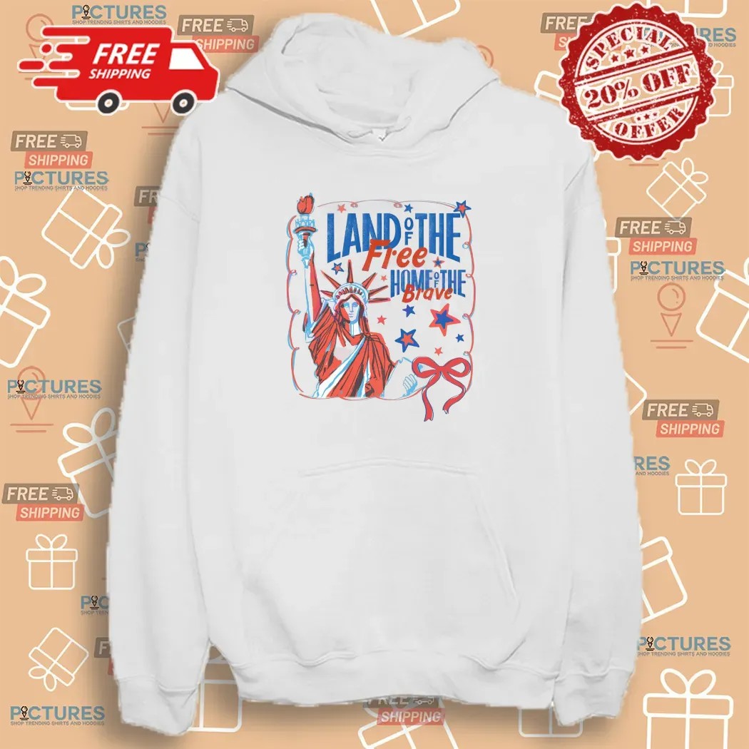 Land Of The Free Home Of The Brave Coquette Statue Of Liberty 4th Of July T Shirt