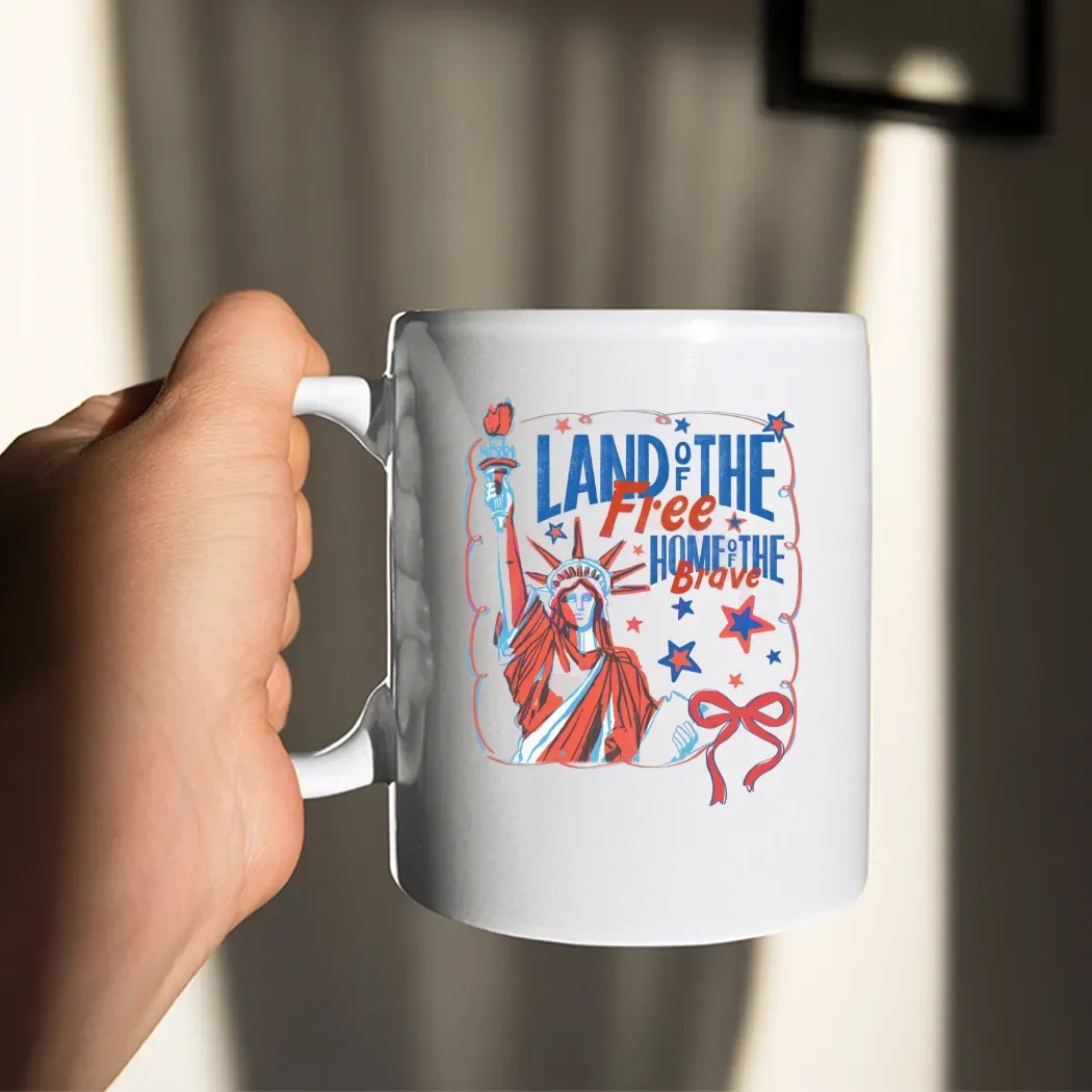 Land Of The Free Home Of The Brave Coquette Statue Of Liberty 4th Of July T Shirt