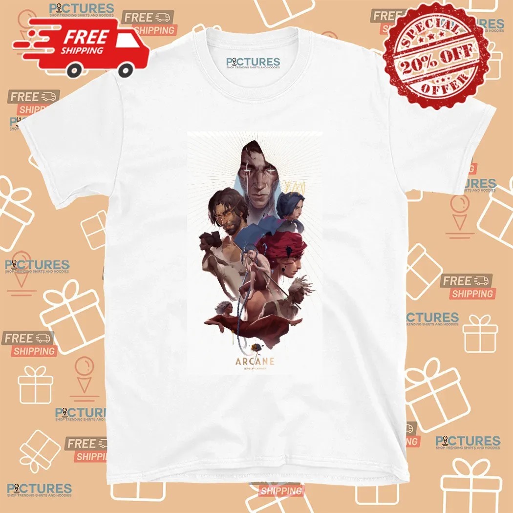 League Of Legends Arcane Show Poster T Shirt
