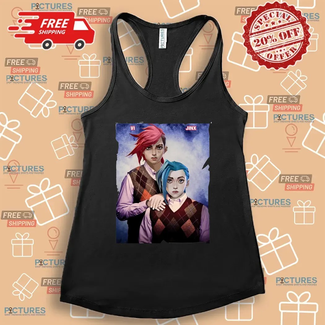 League Of Legends Arcane Vi X Jinx Step Brothers T Shirt