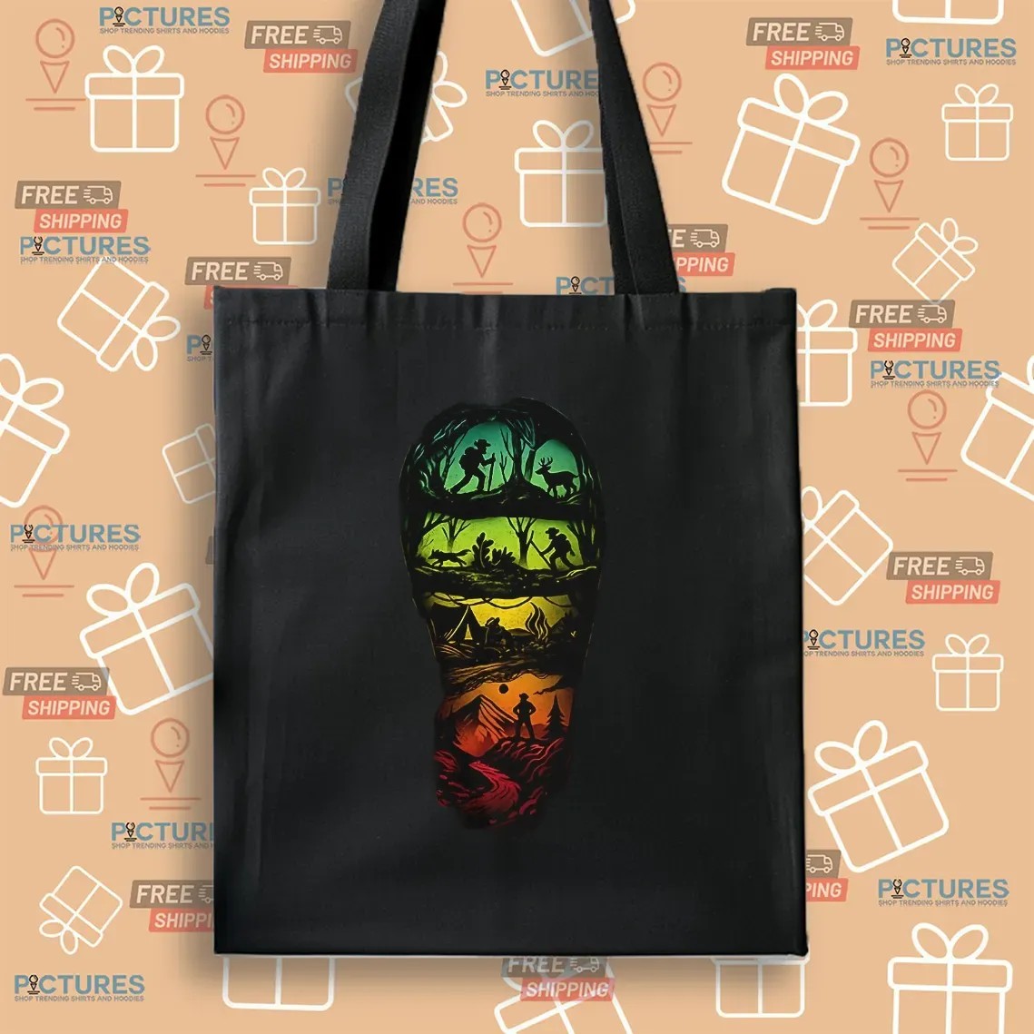 Leave A Trail Go On A Hike Camp In A Tent See A Beautiful Sunset In The Mountains Graphic T Shirt