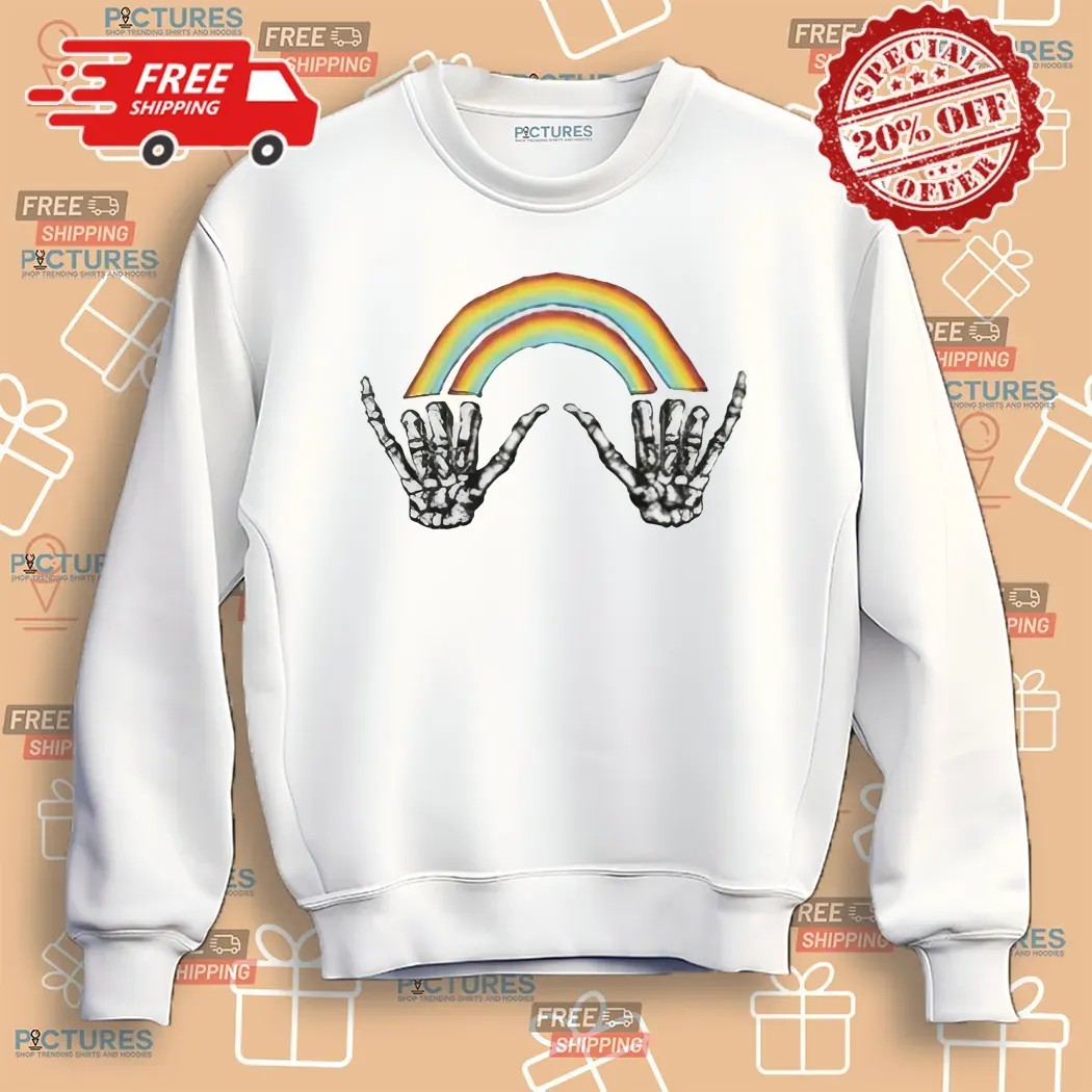 Louis Tomlinson Rainbow Skeleton Hands Shirt