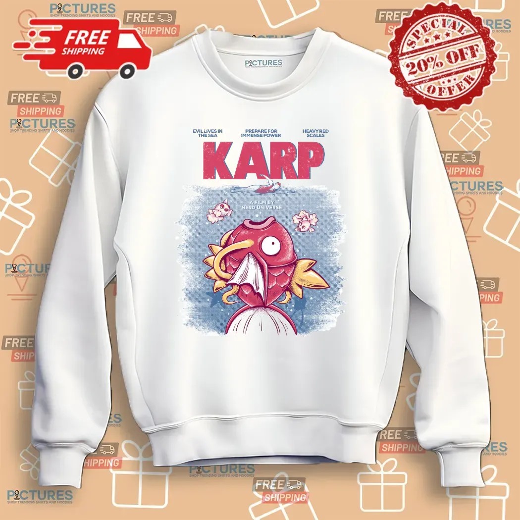 Magikarp Pokémon Karp A Film By Nerd Universe Style Jaws T Shirt
