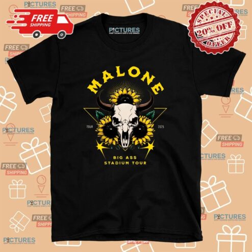 Malone With Jelly Roll Big Ass Stadium Tour 2025 T Shirt