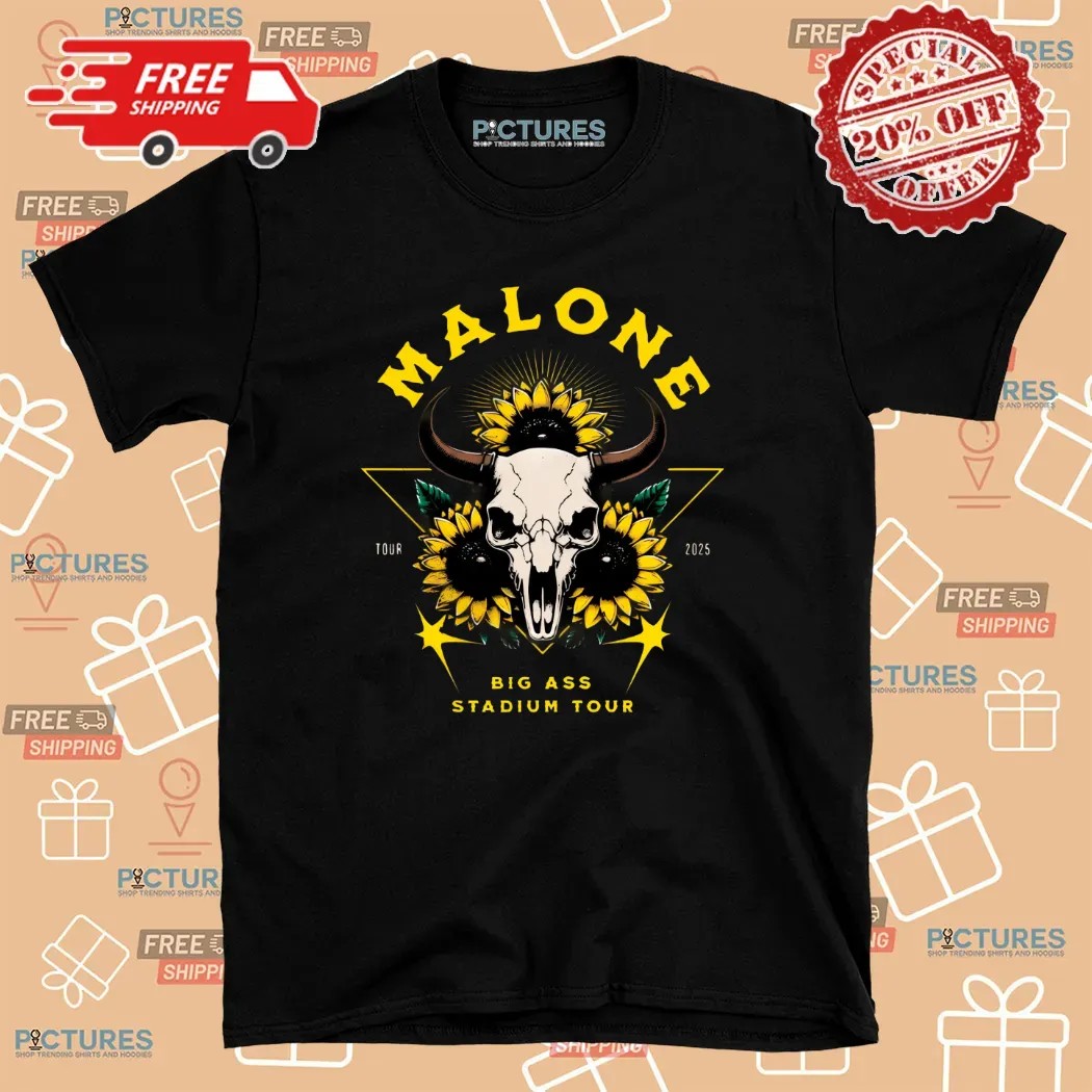 Malone With Jelly Roll Big Ass Stadium Tour 2025 T Shirt