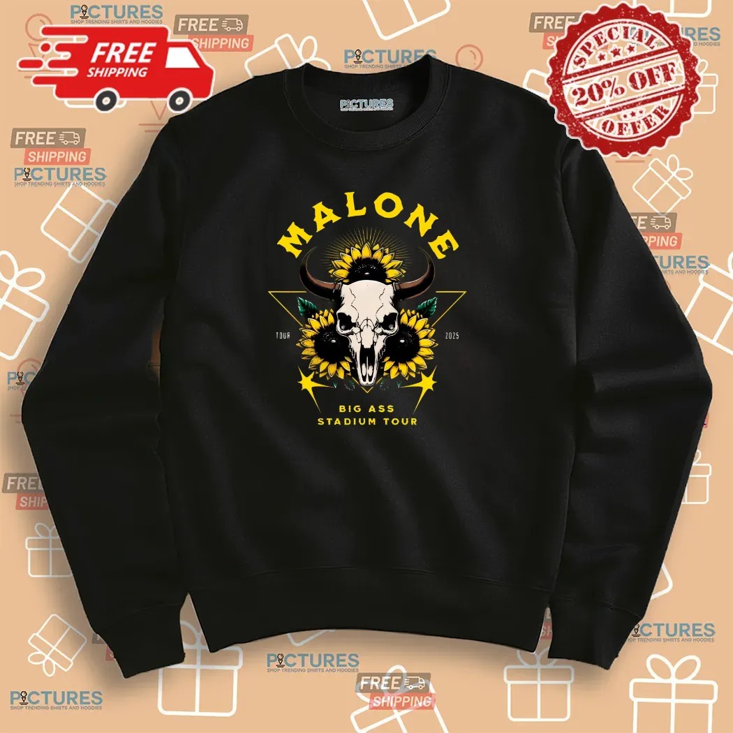 Malone With Jelly Roll Big Ass Stadium Tour 2025 T Shirt