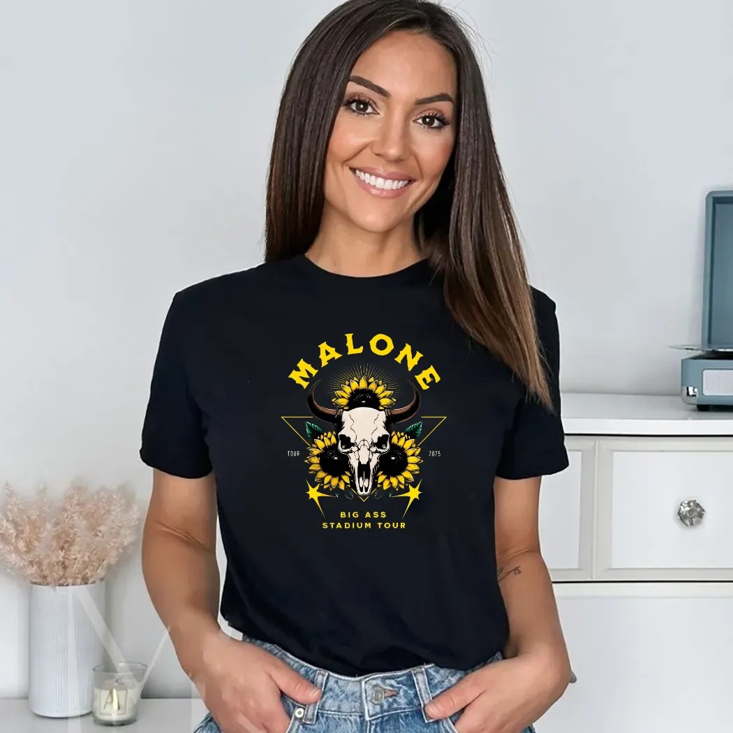 Malone With Jelly Roll Big Ass Stadium Tour 2025 T Shirt