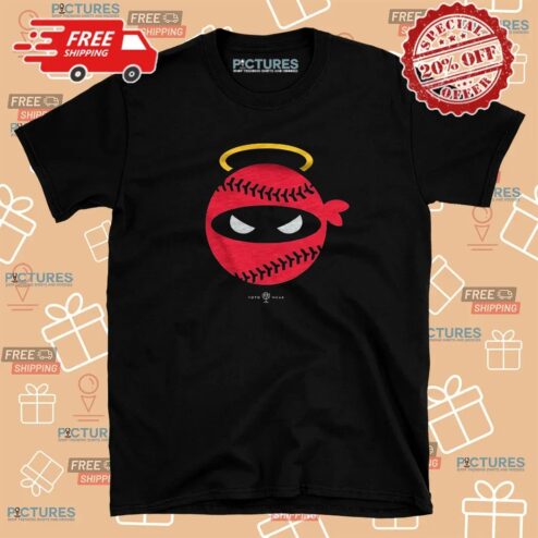 Mark Gubicza Wearing Pitching Ninja Halo Baseball Shirt