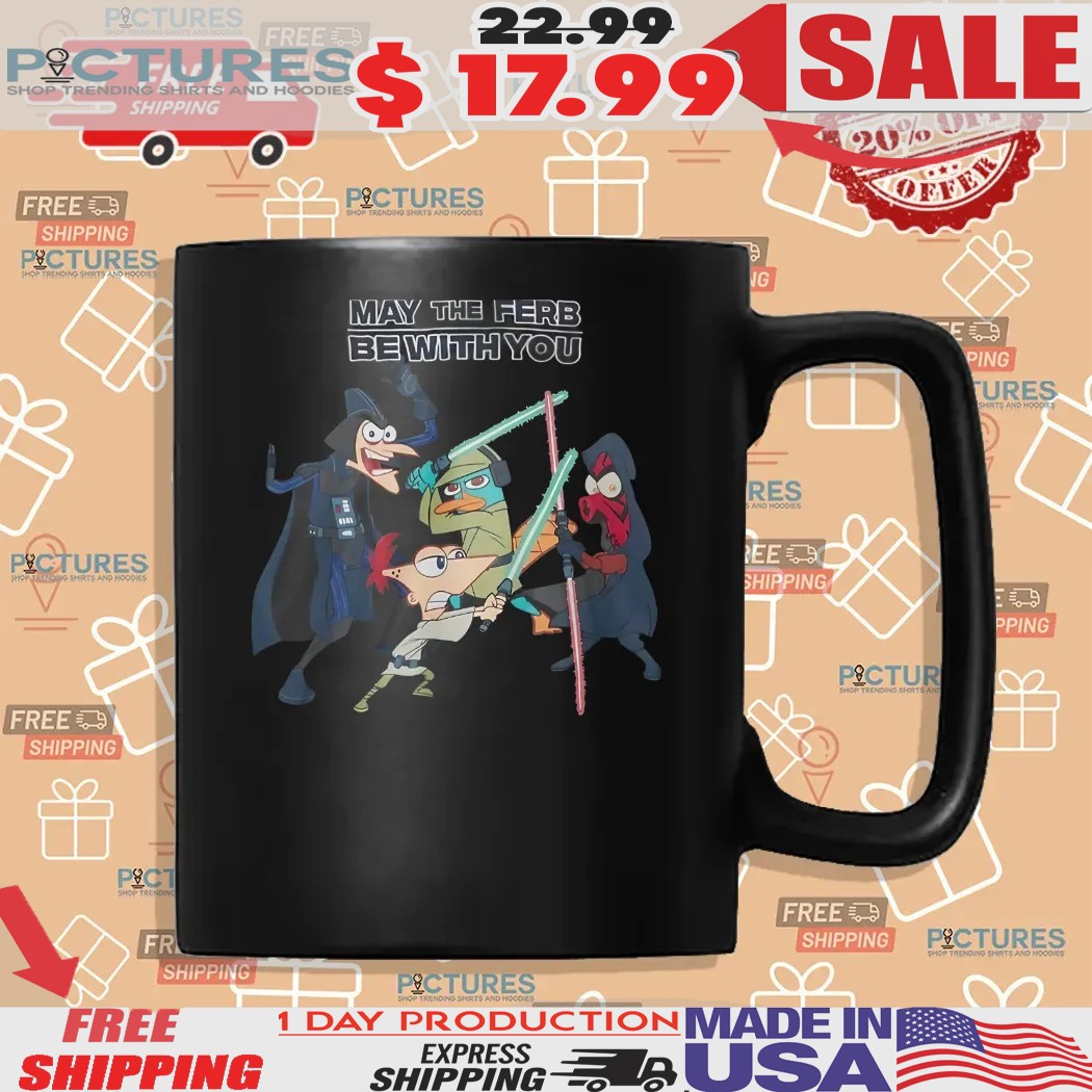 May The Ferb Be With You Disney Phineas & Ferb X Star Wars Characters Group Shirt