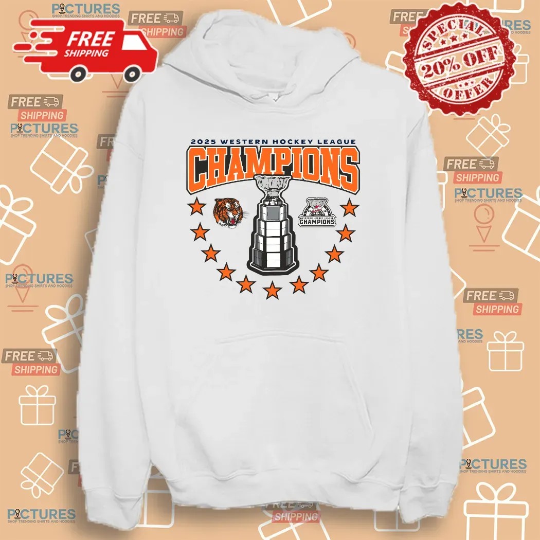 Medicine Hat Tigers 2025 Western Hockey League Champions Cup T Shirt