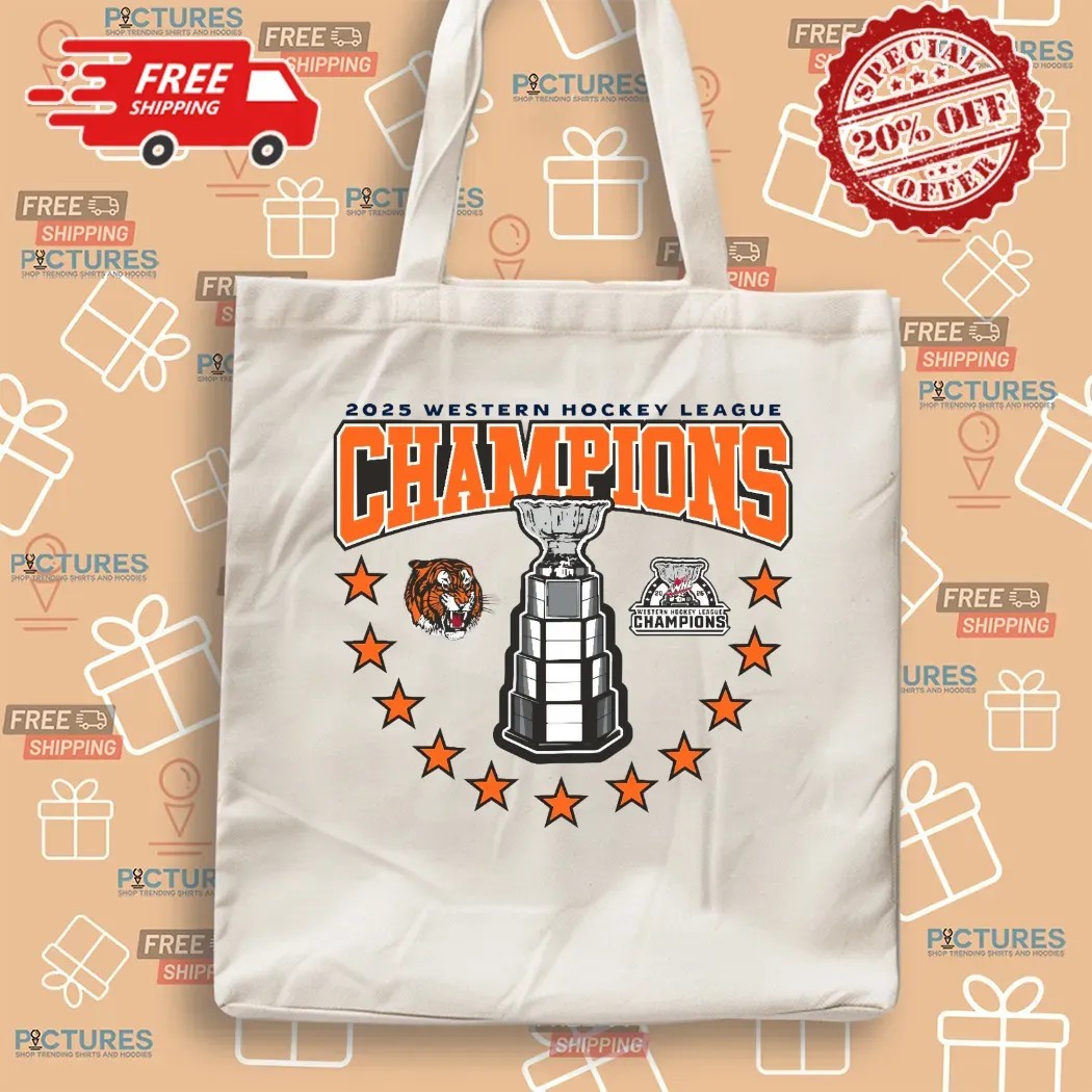 Medicine Hat Tigers 2025 Western Hockey League Champions Cup T Shirt