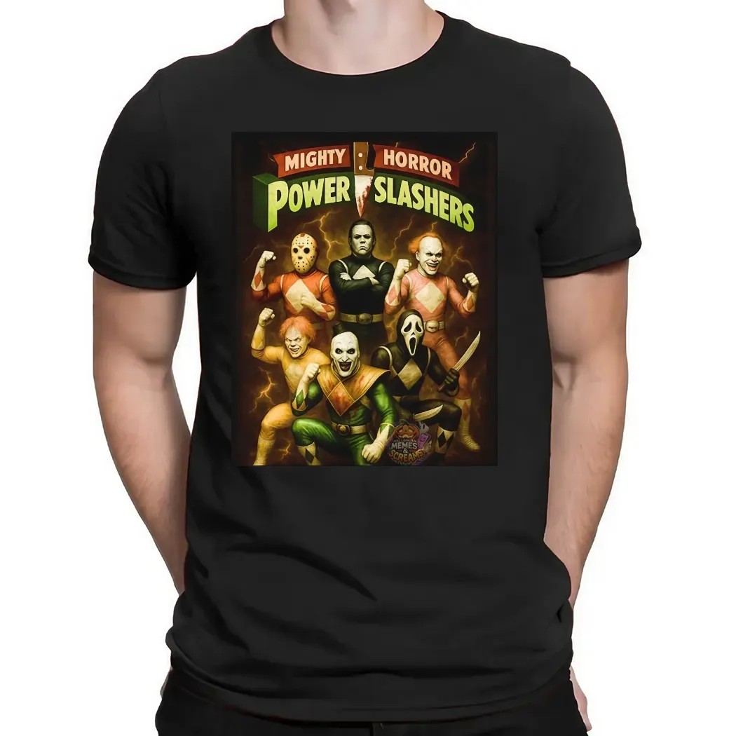 Mighty Horror Power Slashers Horror Movie Characters T Shirt