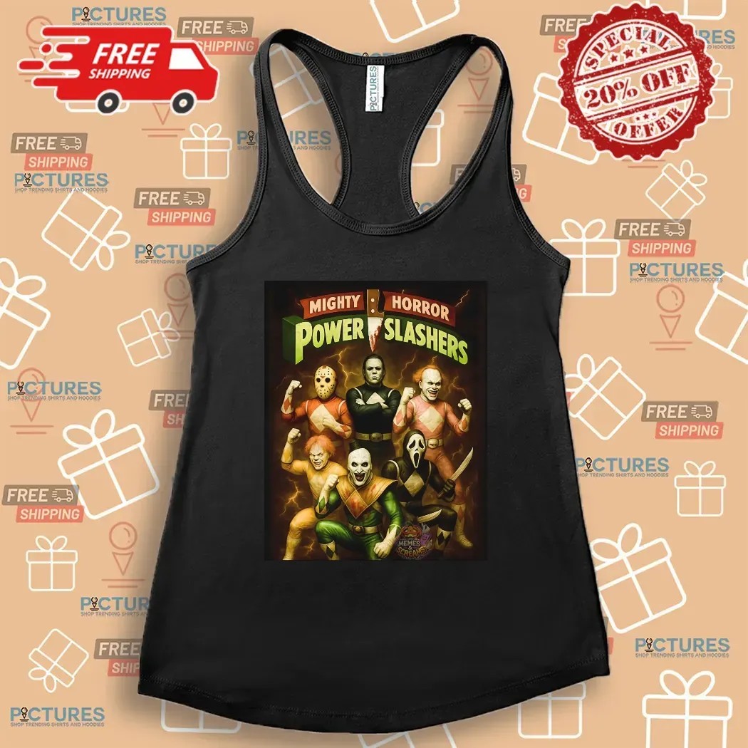 Mighty Horror Power Slashers Horror Movie Characters T Shirt