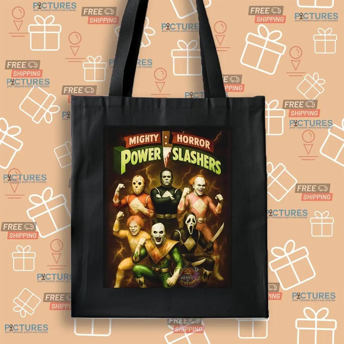 Mighty Horror Power Slashers Horror Movie Characters T Shirt