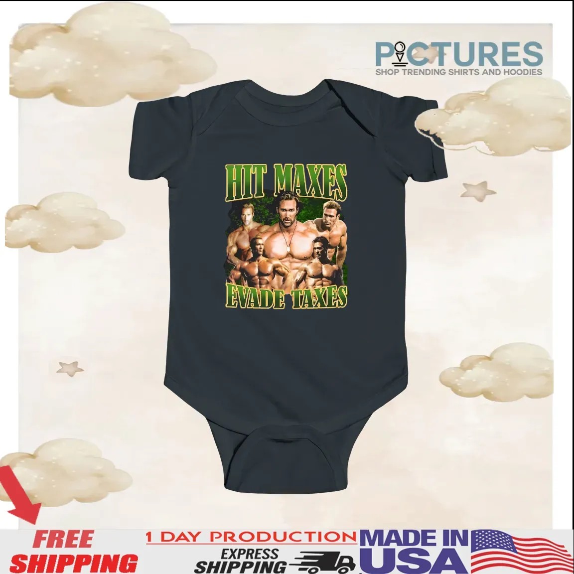 Mike O’hearn Hit Maxes Evade Taxes Vintage Bootleg T Shirt